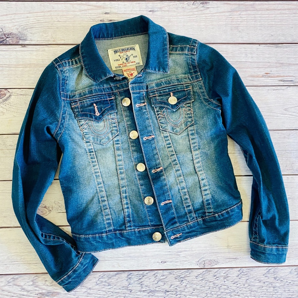True Religion Girl's Jean Jacket Size 8-10